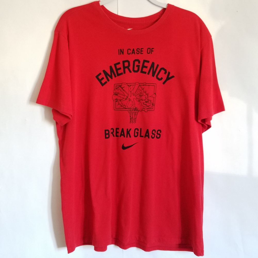 Nike In Case of Emergency Break Glass t-shirt